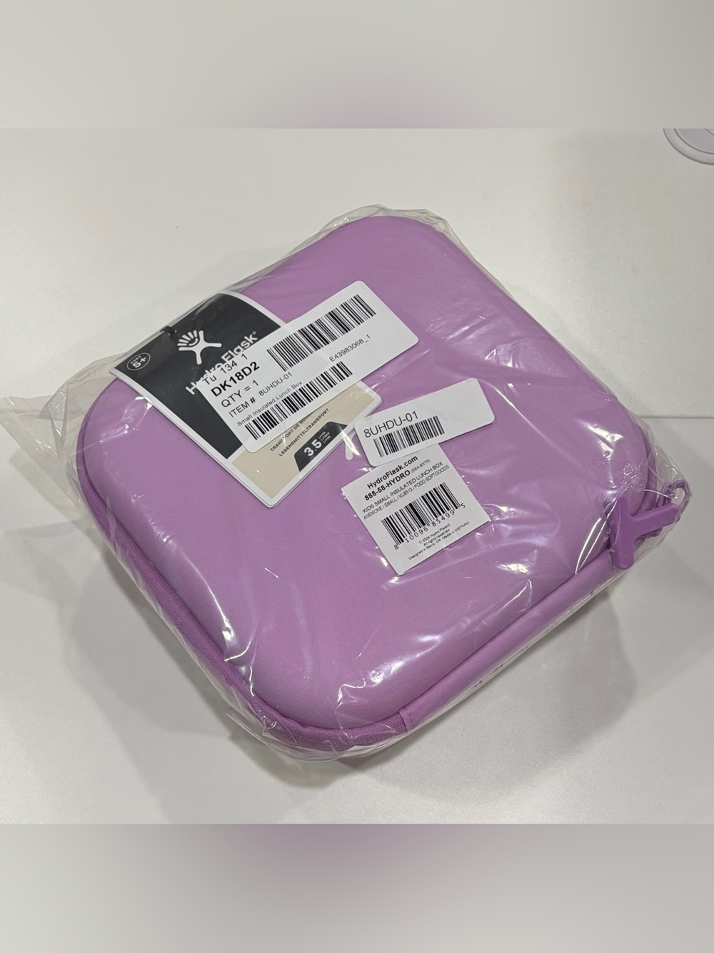 Hydro Flask Kids Small Insulated Lunch Box Purple Pink NWT Fabric Double-Wall